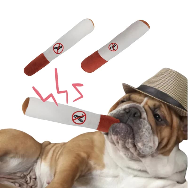 Interactive Dog Joint Sound Puppy Toys Cigar For Small Resistant Squeak Dogs Indestructible Dog Plush Chewing Toy Pet Bite Toys - 4