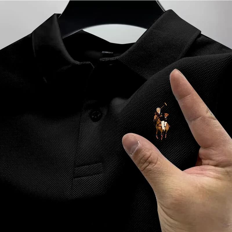 Men's Casual Polo Shirt Summer Streetwear Short Sleeve Business Casual Tops Quick-Drying Breathable Clothing POLO Shirt S-4XL - 4