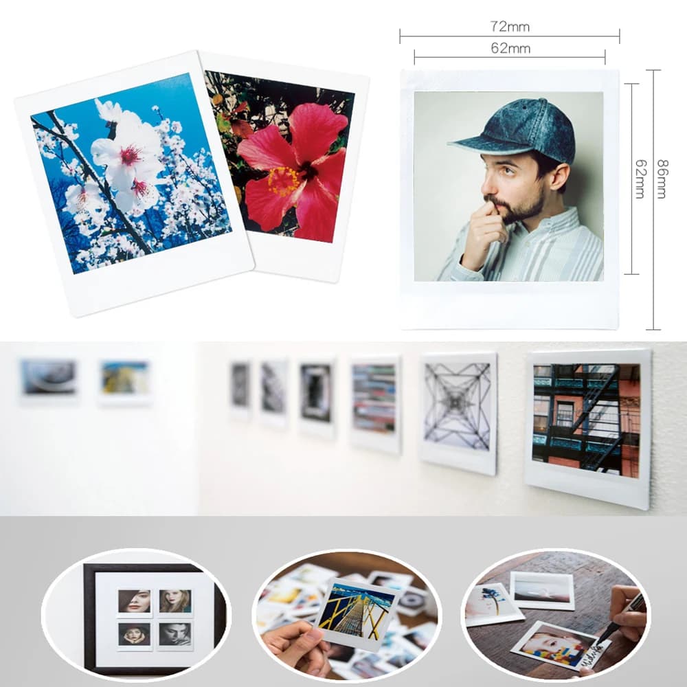 10-100 Sheets Fujifilm Instax Square Camera Instax Film Photo Paper For Fujifilm Instax SQUARE SQ1/SQ40/SQ10/Link Square Printer - 6