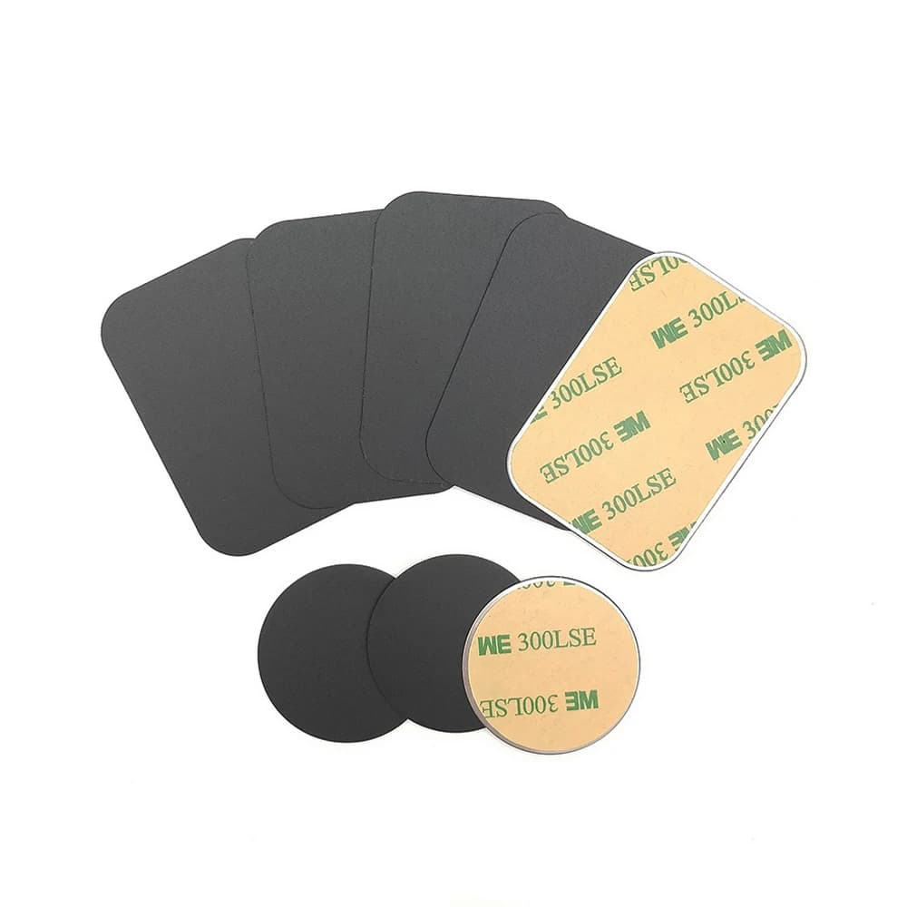 لوحة معدنية رقيقة لحامل هاتف السيارة المغناطيسي صفائح حديد ملصق القرص للهاتف المغناطيسي حامل السيارة جبل آيفون - 3