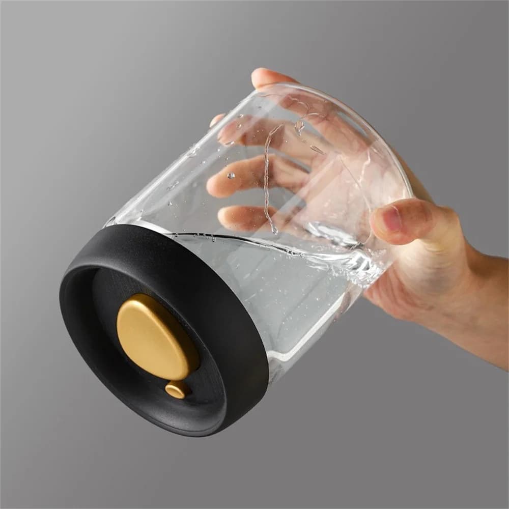 1pc Coffee Beans Vacuum Sealed Tank Household Glass Food Storage Tank For Moisture-proof Air Extraction Tea Storage TanK - 6