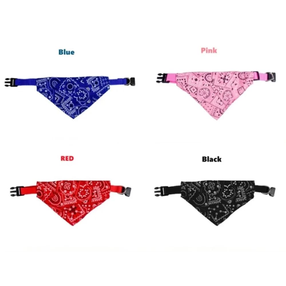 طوق للقطط والكلاب قابل للتعديل منديل مثلث للحيوانات الأليفة وشاح مثلث للكلاب طوق باندانا مثلث - 6