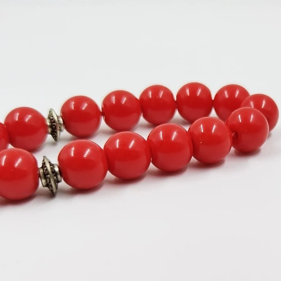 Tasbih Red stone 33 45 66 99 prayer beads misbaha Women jewelry muslim bracelet arabic islamic accessoires - 5