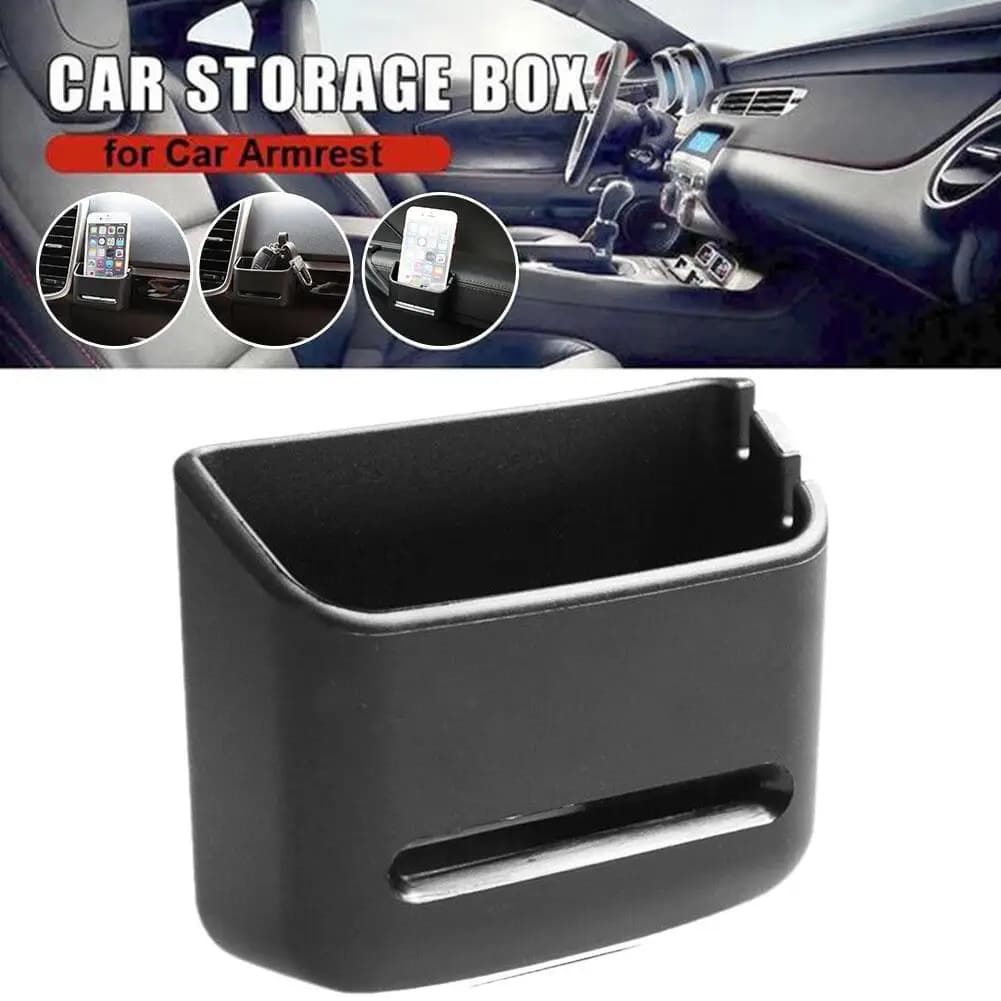 Car Storage Box Universal Mobile Phone Cable Coin Car Accessories Holder Storage Sundries Auto Box Key Interior Organizer - 2