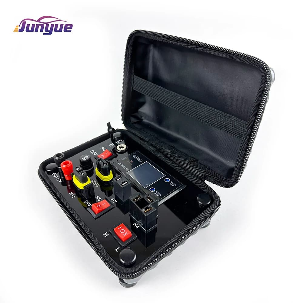 صندوق اختبار JunYue من 110V-220V إلى 12V لكشافات السيارات LED HID زينون، H7 H4 9005 9006 H11 H8 H9، حقيبة اختبار LED - 5