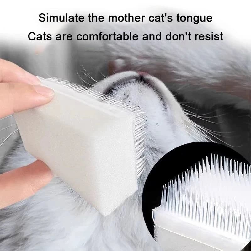 1/5/10PCS Cat Dog Massage Brush Pet Special Brush Multifunctional Dust Removal Sponge Cleaning Brush Simulated Cat Tongue Comb - 4