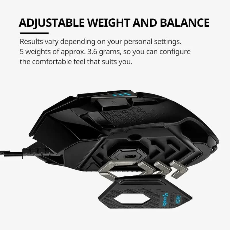 فأرة ألعاب سلكية Logitech G502hero Master، أدوات رياضة إلكترونية، ماكرو CS، ملحقات برمجة - 3