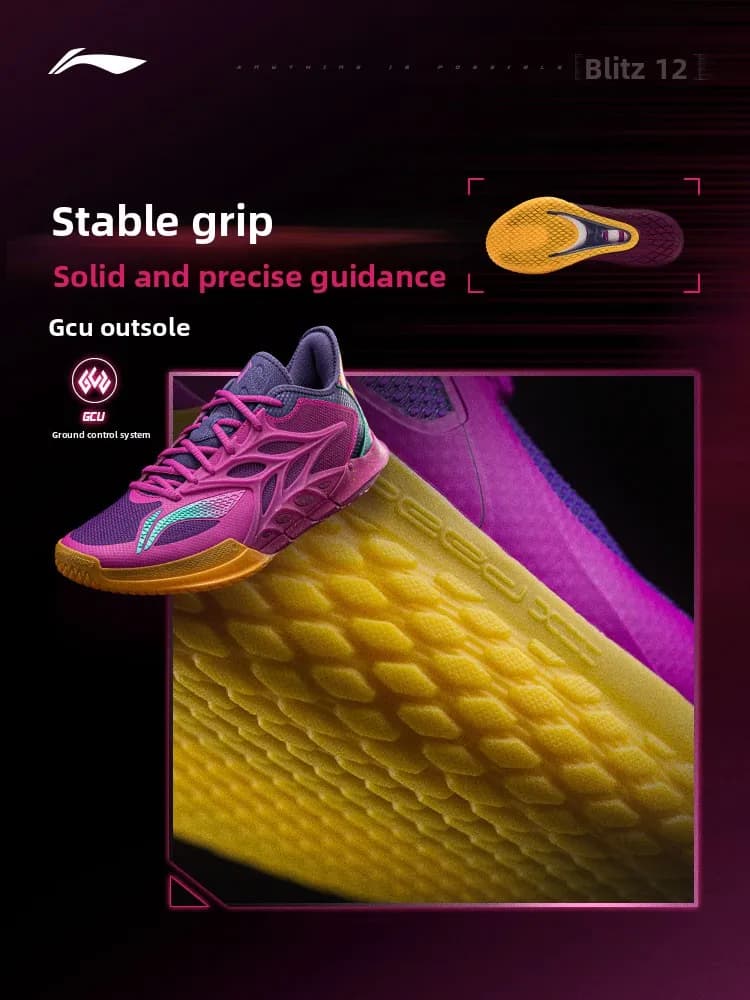 LI NING Men basketball shoes flash 2025 new anti slip and wear-resistant round toe sports shoes - 3