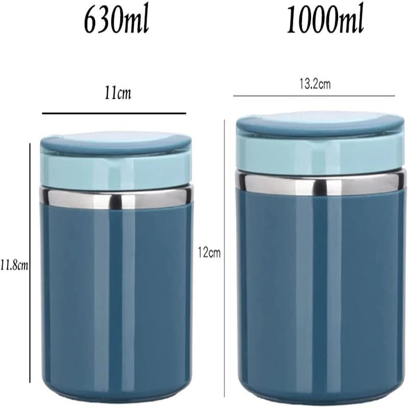 Soup Thermos Food Jar Insulated Lunch Container Bento Box for Cold Hot Food Food Flask Stainless Steel Lunch Box With Handle - 6