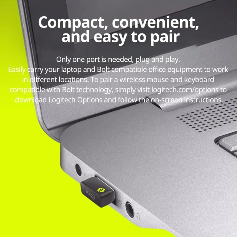 مستقبل Logitech Bolt USB، مناسب لـ M650/MX Master 3S/LIFT/M240/MX Anywhere 3S/POP MOUSE/WAVE KEYS/K98 - 4