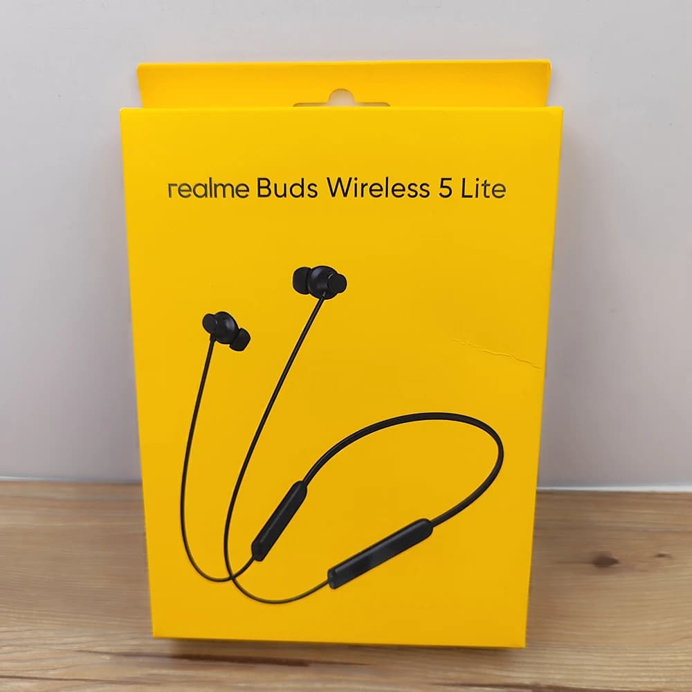 Realme Buds Wireless 5 Lite Headphone IP55 50dB Hybrid Noise Cancellation Wireless Earbuds Neckband For Real Me 16 15 Pro GT 8 7
