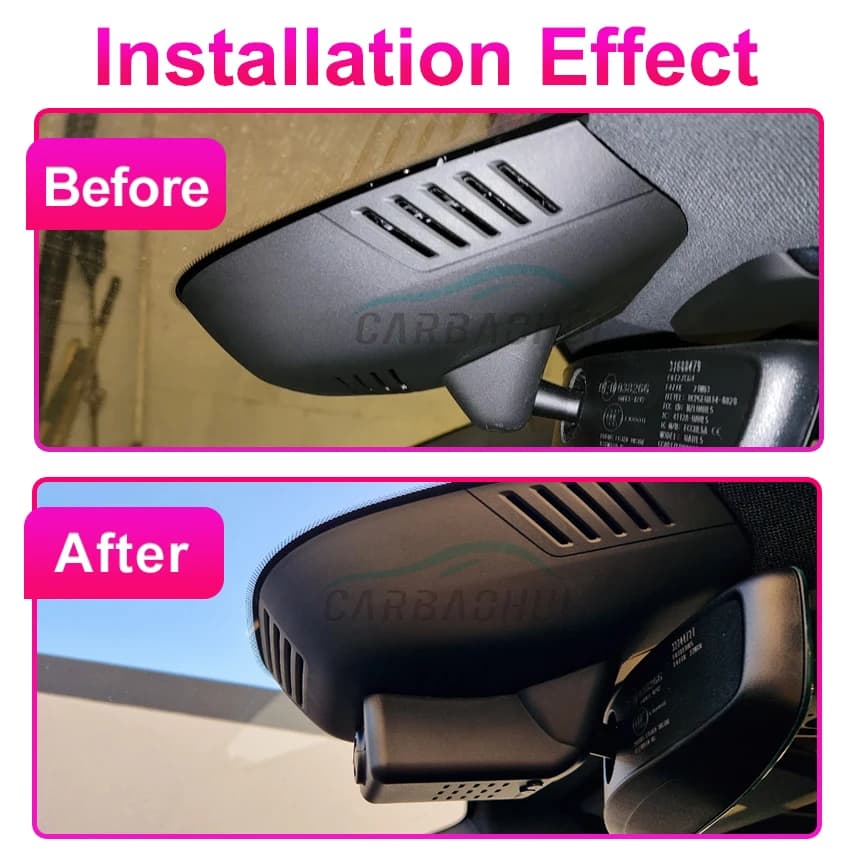 جهاز تسجيل فيديو رقمي للسيارات 4K UHD مع واي فاي، كاميرا داش سهلة التركيب لفولفو V40 V60 V90 S60 S90 XC40 XC60 XC90 C40 وPolestar 2 - 3