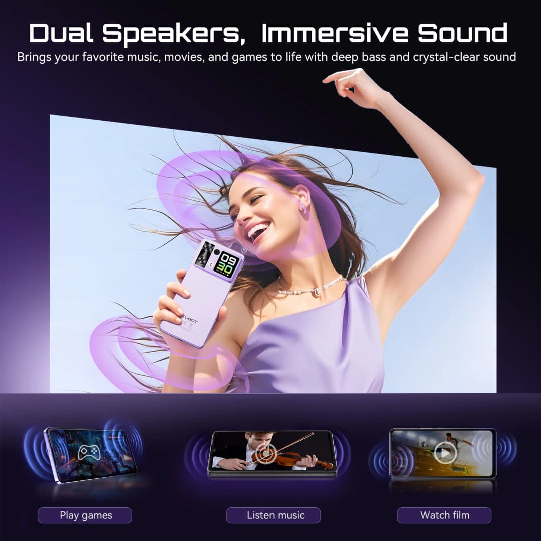 هاتف كوبوت P90 الذكي بنظام أندرويد 15، شاشة 6.88 بوصة بمعدل تحديث 120 هرتز، 24 جيجابايت رام + 256 جيجابايت روم، معالج G100 ثماني النواة، 2.2 جيجا هرتز، كاميرا 64 ميجابكسل، بطارية 5100 مللي أمبير، NFC، هاتف 4G - 4