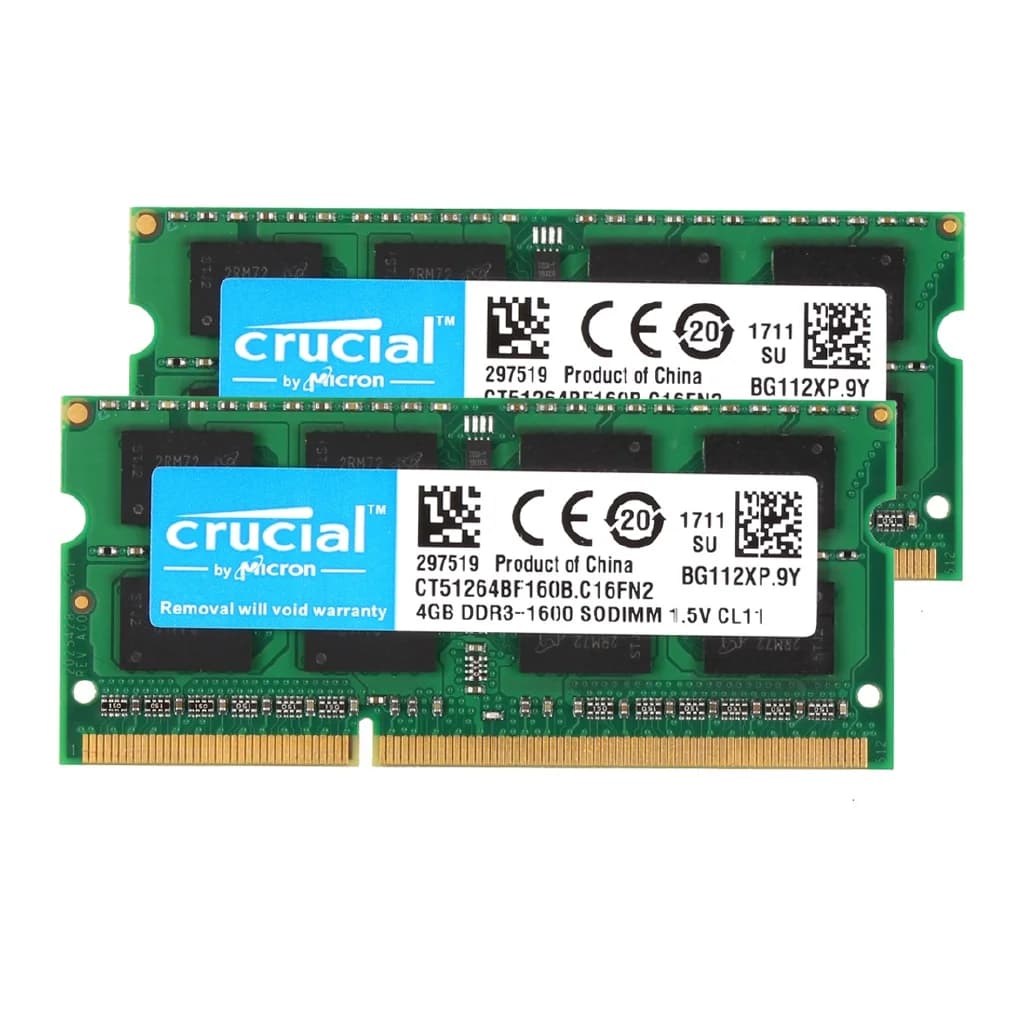 Crucial Notebook DDR3 RAM DDR3L 4GB 8GB SODIMM 1333 1666MHz 204Pin 1.35V/1.5V RAM PC3-10600 12800 FOR Laptop - 6