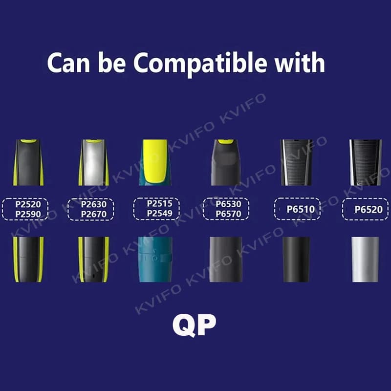 Nose Hair Trimmer Replacement Heads for Philips OneBlade QP2520 QP2630 QP2724 QP2834 QP6510 QP6520 QP6530 Electric Shaver - 2
