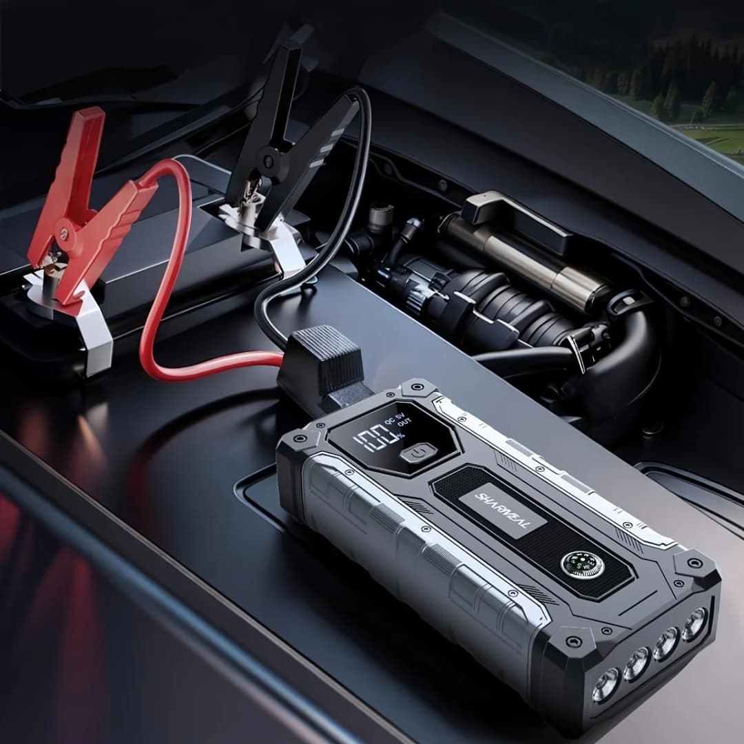 10000A Jump Starter Power Supply Emergency Battery Pack For Petrol Diesel Engines 12V Emergency Power Box With LED Lighting - 3