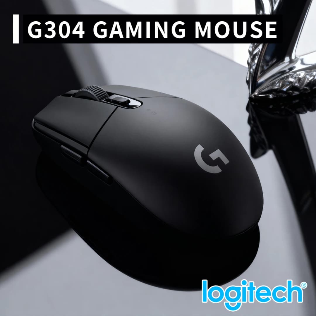 ماوس الألعاب اللاسلكي Logitech G305/G304، تقنية LIGHTSPEED بدون تأخير 1 مللي ثانية، مستشعر HERO بدقة 12000 نقطة لكل بوصة، 6 أزرار قابلة للبرمجة، بطارية تدوم حتى 250 ساعة لأجهزة الكمبيوتر الشخصي وماك - 2