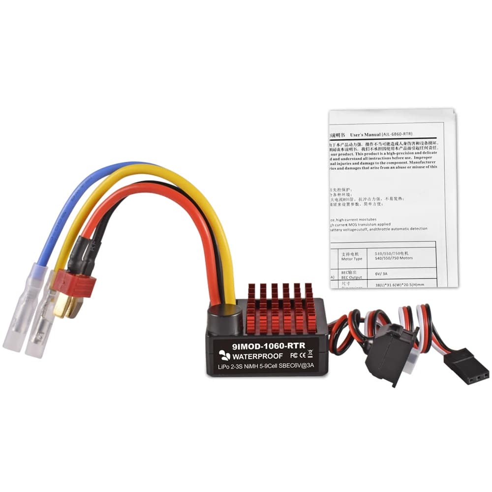 9IMOD 60A Brushed Fahrregler Fahrtenregler Speed Controller ESC für 1/10 RC Car - 6