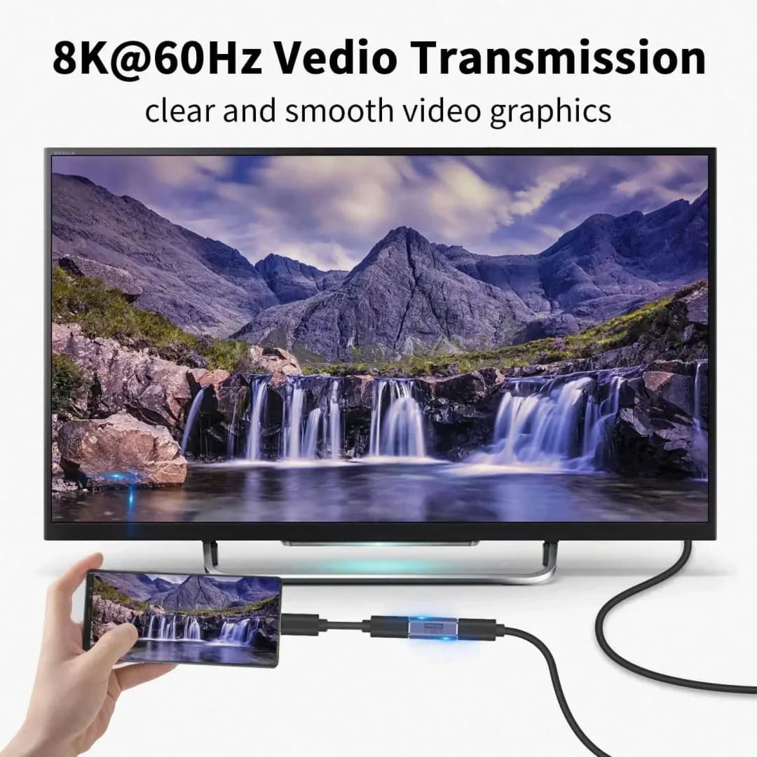 USB C Female to Female Coupler Coupler Extender 8K Video 100W Fast Charging For USB4 Cable Thunderbolt 4 40Gbps 3.2 OTG Adapter - 4