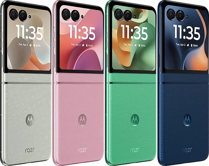 Motorola Moto Razr 60 5G (2025) XT2553 Cell Phone 256GB Dimensity 7400X 6.9" Folded Screen 50MP+13MP Camera Android Smartphone - 5