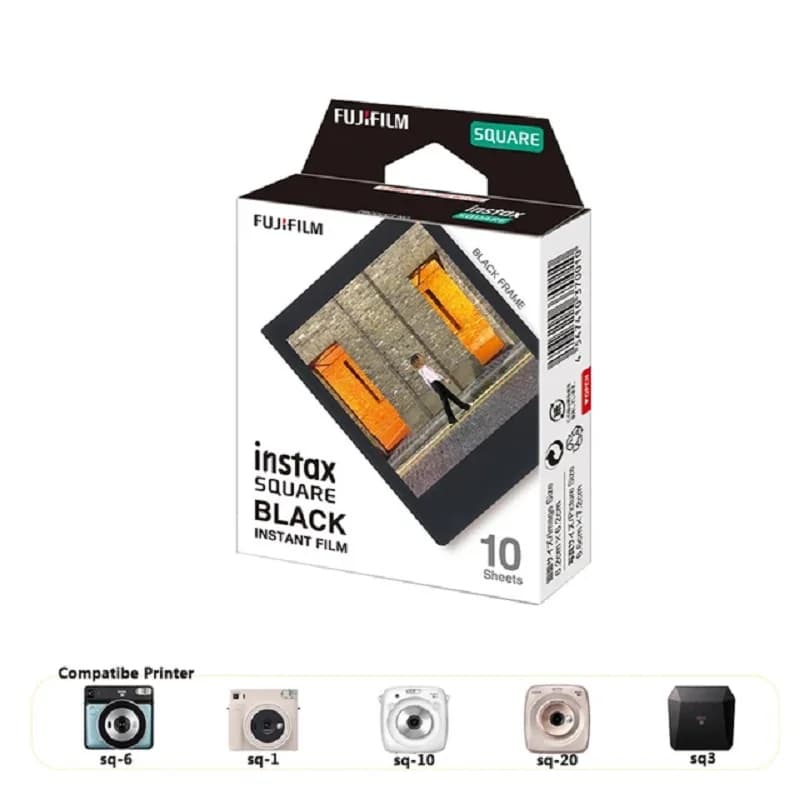 10-100 Sheets Fujifilm Instax Square Black Film For Fujifilm Instax Square SQ1/10/40/20 Instax Square Camera Film Photo Paper - 2