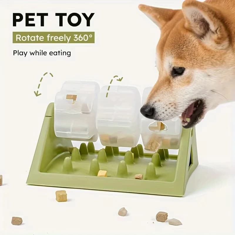 Interactive Dog Food Dispenser Toy - Puzzle Feeder with Leak-Proof Design, Slow-Feeding Design & Durable PP Material for Dogs - 4