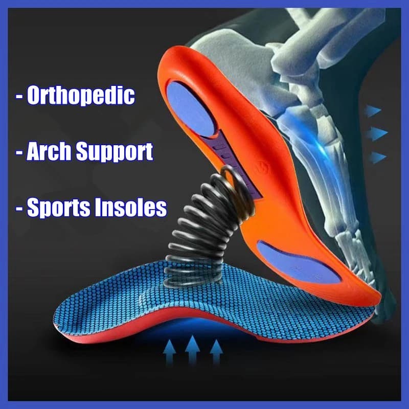 Orthopedic Insoles for Shoes Men Women Brand Arch Support Air Insole for Feet Shock-absorbing Baskets Sport Running Shoe Sole - 2