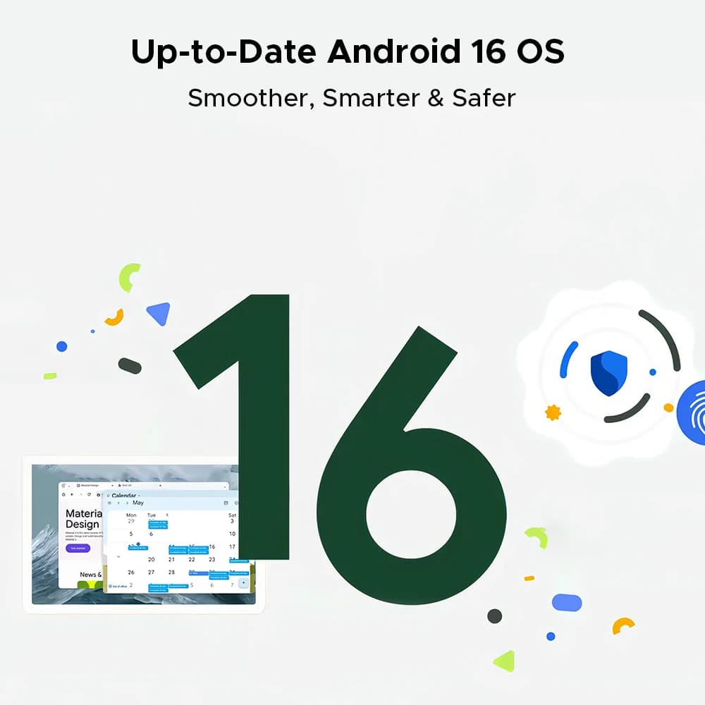 الإصدار العالمي لجهاز DOOGEE U12 اللوحي بنظام أندرويد 16 وذكاء اصطناعي Gemini AI وشاشة 12 بوصة FHD+ وذاكرة 24 جيجابايت و128 جيجابايت وبطارية كبيرة 9000 مللي أمبير - 6