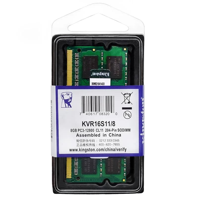 Kingston Laptop Ram DDR3 DDR3L 8GB 4GB 1066Mhz 1333Mhz 1600Mhz 1866Mhz SODIMM PC3-8500 10600 12800 Notebook Ram Dual Channel - 5