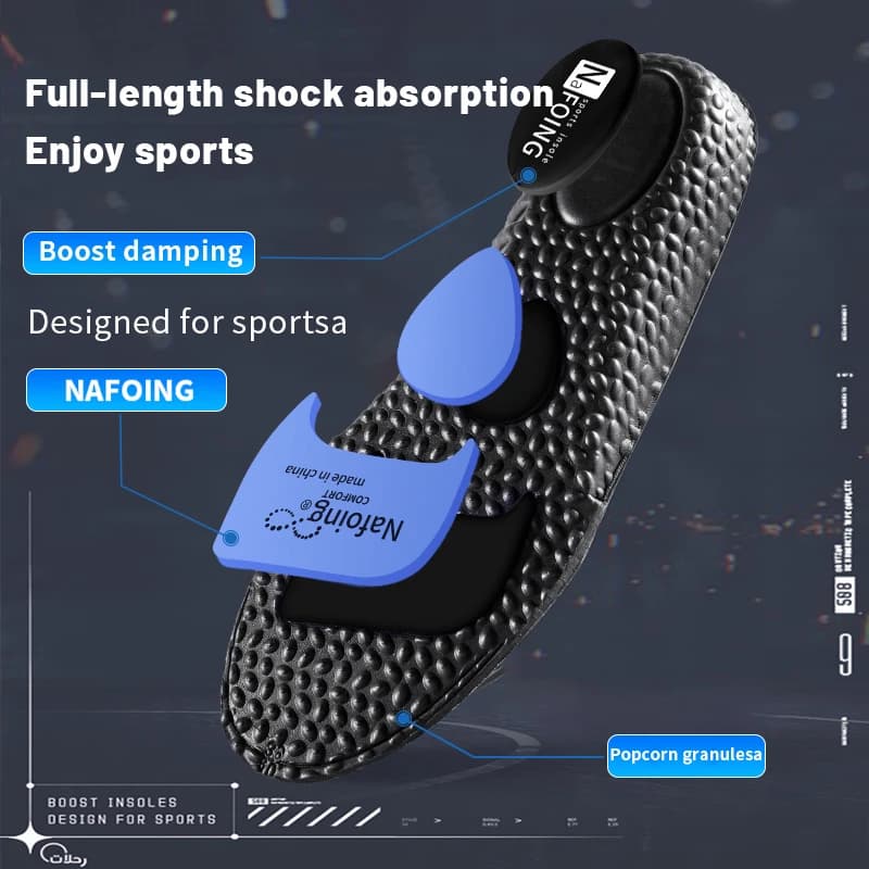 Sole Shock Absorption Deodorant Breathable Cushion Sport Insoles For Shoes Running Insoles For Feet Man Women Massage Care Pads - 3