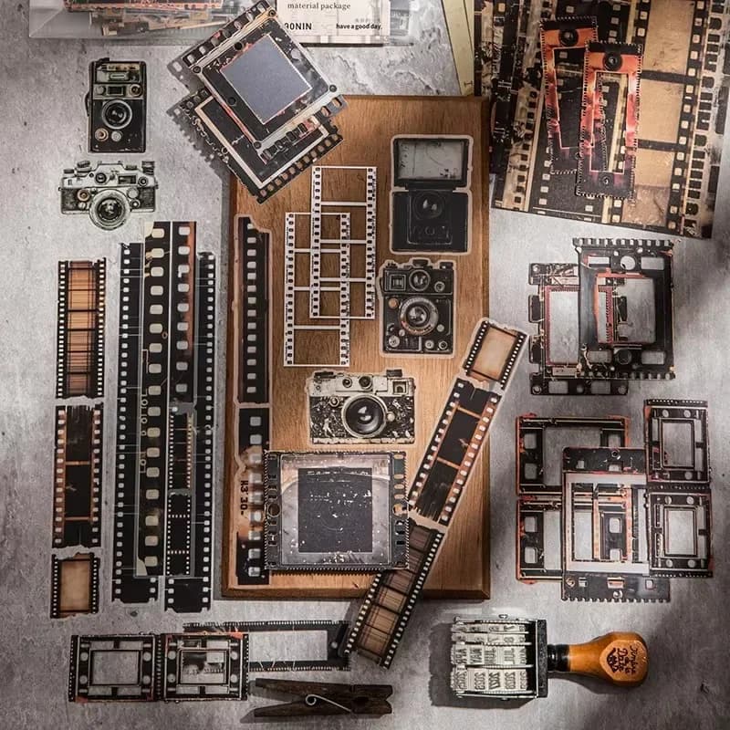 90 قطعة دفاتر مفضلة إطار زخرفي مواد ورقية كتيب مواد أوراق قهوة أوروبية لوح مخطوطات كولاج سكرابوك