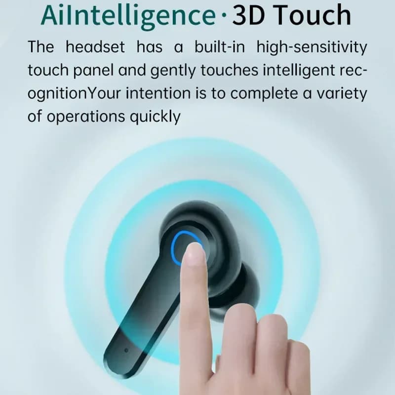M19 headset TWS Earphone Intelligente Touch Control Wireless Bluetooth-compatible Headphones Waterproof LED Display With Mic - 4