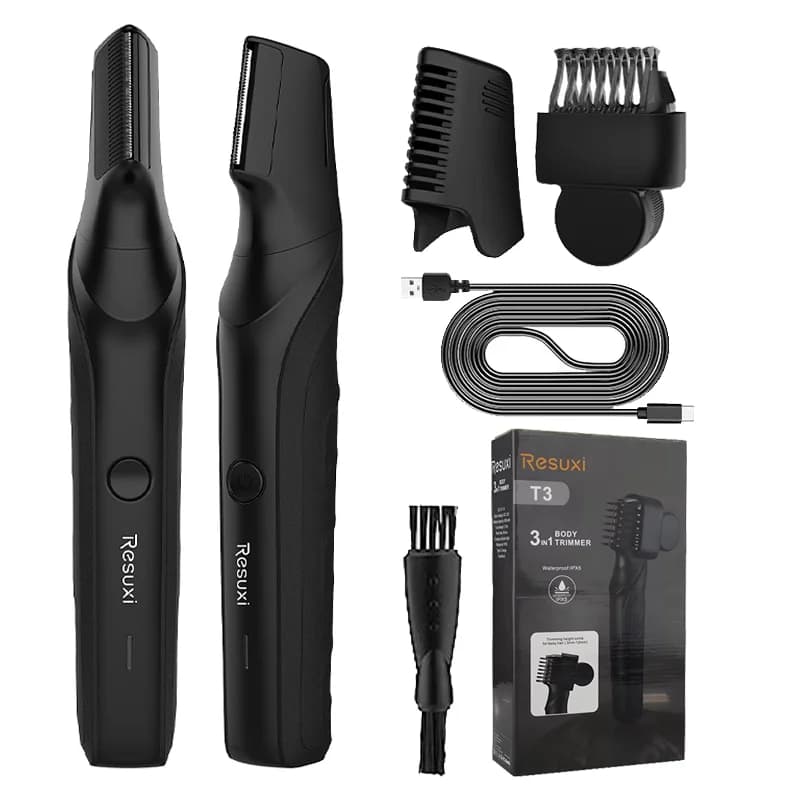 ريسوكسي جديد ماكينة حلاقة كهربائية رجالية متعددة الوظائف 3 في 1 مجموعة حلاقة IPX5 ماكينة حلاقة قابلة للغسل بالماء بالكامل