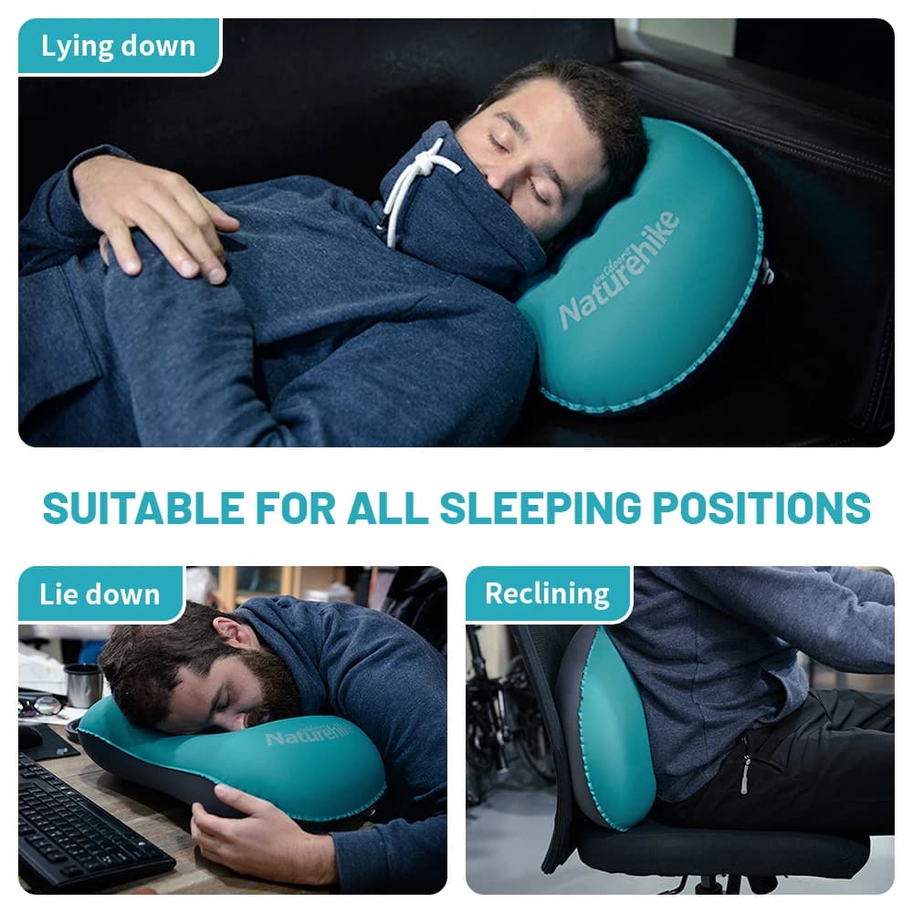 Naturehike Pillow Inflatable Pillow Self Inflating Pillow Air Pillow Ultralight Hiking Pillow Outdoor Travel Camping Pillow - 2