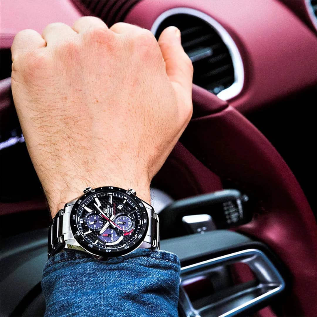 Casio Edifice Series Brand Luxury Quartz Waterproof commercial affairs Solar Bluetooth reloj hombre EQS-900DB - 2