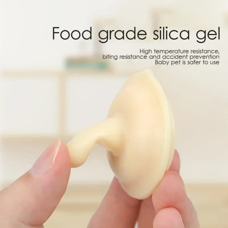 حلمة سيليكون لزجاجة الرضاعة، مناسبة للحيوانات الأليفة مثل الكلاب والقطط والأرانب والجراء - 4