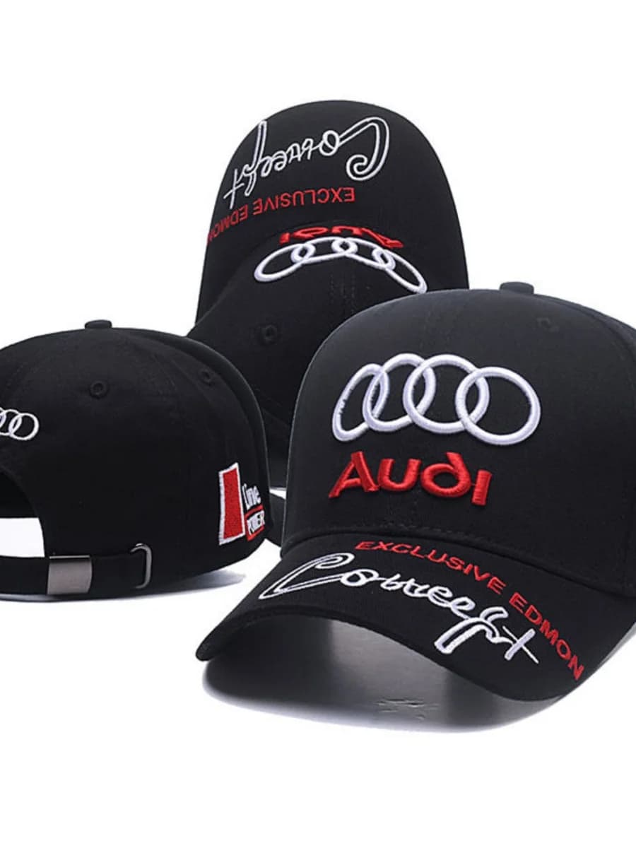 2025 New Audi Fashion Baseball Hat Embroidered Outdoor Mountaineering Hat Cotton Sunscreen Hat Duck Tongue Hat - 6