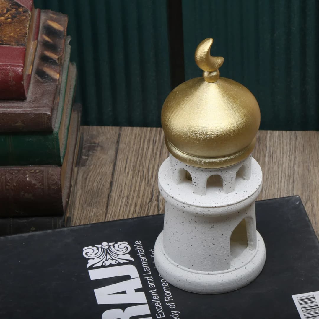 1 Piece Ramadan-themed Muslim Cartoon Style Minaret Islamic Desktop Decor Craft Souvenir Gift - 3