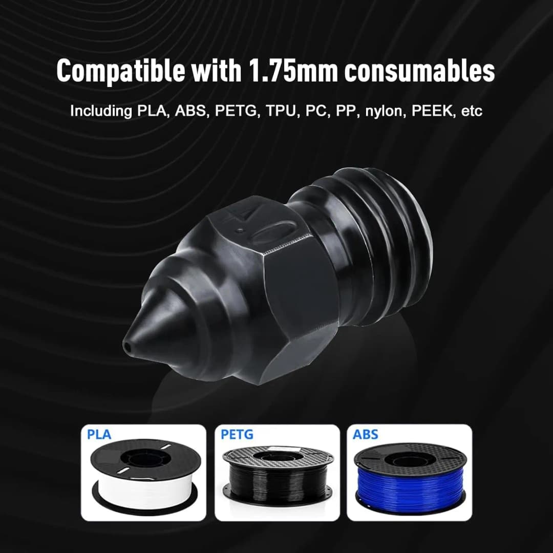 Official Creality Highend Hardened Steel MK8 Nozzles CR6 SE Nozzles,for Ender3 S1 Sprite Extruder Pro/Ender3 V2/Pro/Neo Series - 6