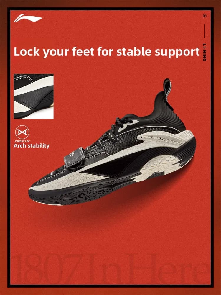 LI NING FANWU BADFIVE ZHUILIE1s 1807LIANMING Basketball shoes for men, lightweight and comfortable reflective sports shoes - 4
