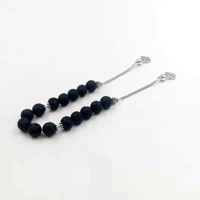 Tasbih Lava Bead Turkish Jewelry Bracelet Natural Volcanic Stone prayer beads Eid gift misbaha - 4