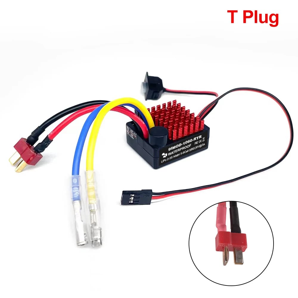9IMOD 60A Brushed Fahrregler Fahrtenregler Speed Controller ESC für 1/10 RC Car - 3
