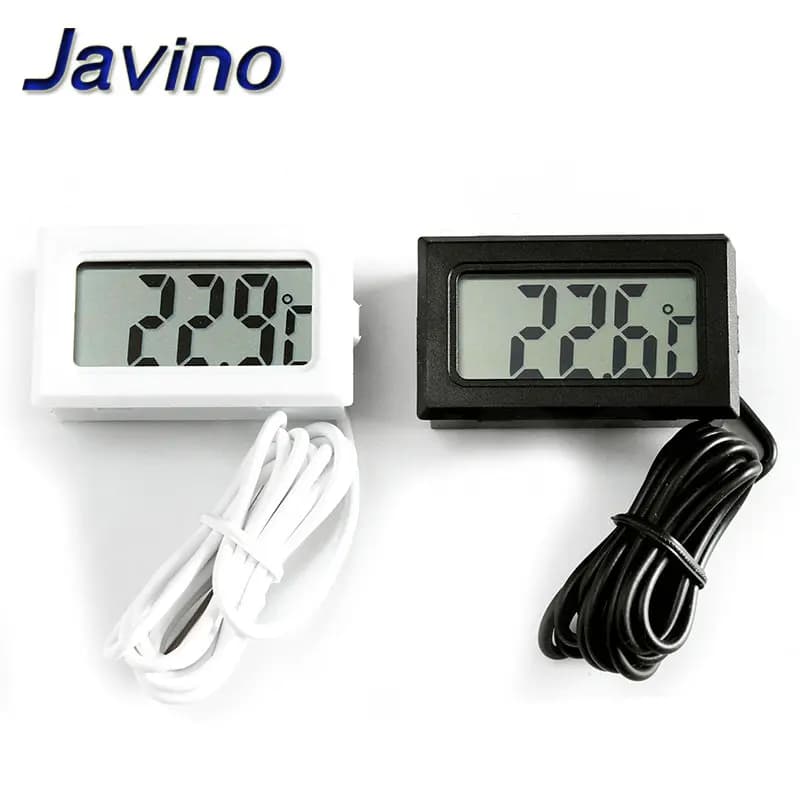 Mini LCD digital thermometer used for freezer temperature - 50-110℃ refrigerator thermometer indoor and outdoor waterproof probe - 2