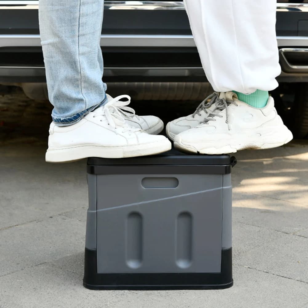1-8 Roll Portable Toilet Car Toilet Bucket Trash Can Travel Outdoor Camp Folding Toilet for Tour Emergency Self-driving for Adul - 4