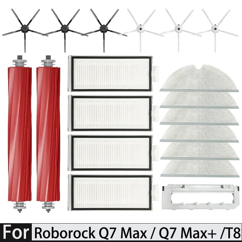 Roborock Q7 Max / Q7 Max+ / Q7 Plus / T8 Hepa Filter Robot Vacuum Cleaner Spare Parts Main Side Brush Mop Cloth Dust Bag