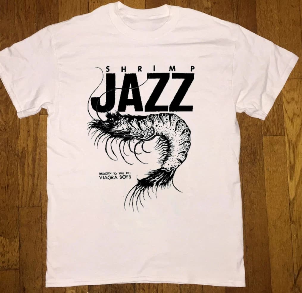 Viagra Boys Sgap One Shrimp Jazz T Shirt Full  Men T Shirt Harajuku