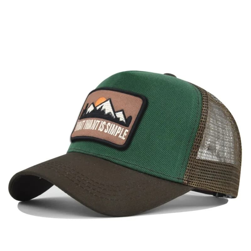Letter Mesh Breathable Hat Women Men Embroidery Blocking Baseball Cap Sunshade Outdoor Sports Cycling Travel Sun Hat Dad Hat - 3