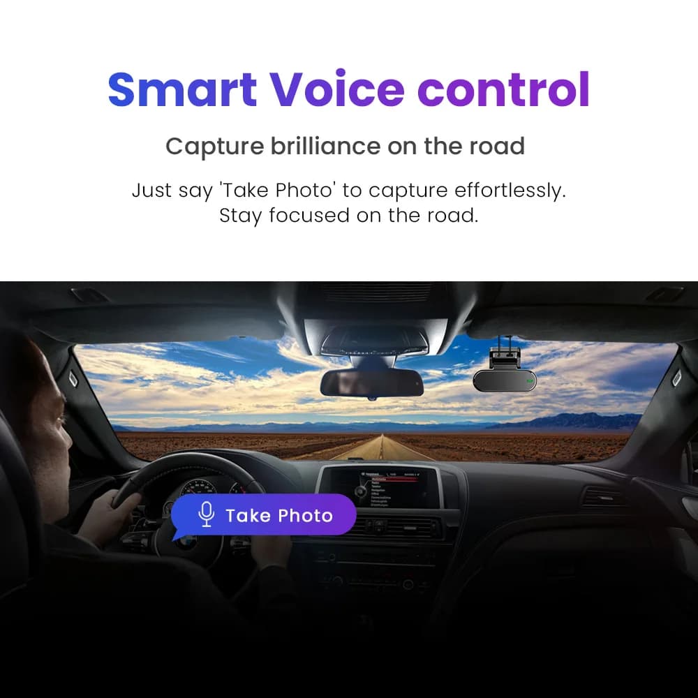 كاميرا سيارة DDPAI N5 مزدوجة بدقة 4K HDR مع رؤية ليلية بالذكاء الاصطناعي، واي فاي 6، GPS، ADAS، تحكم صوتي، وضع ركن 24 ساعة، ذاكرة 32 جيجا eMMC - 3