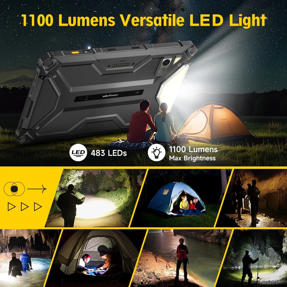 5G Rugged Tablet Ulefone Armor Pad 4 Ultra IP68/IP69K LED Light 11800mAh Battery,fast charging 16GB+256GB 50MP - 2