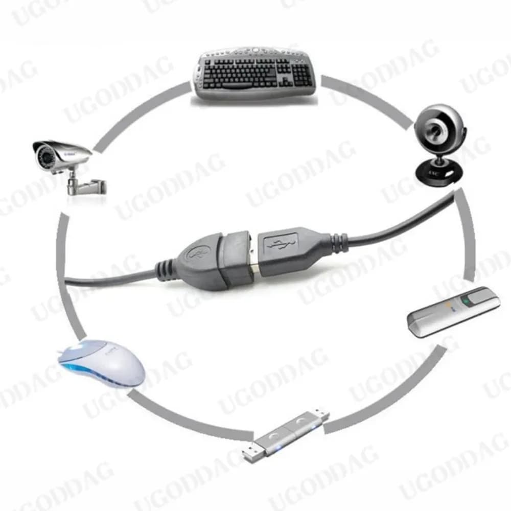 كابل تمديد مزامنة بيانات USB 2.0 من ذكر إلى أنثى، كابل USB لكمبيوتر محمول ولوحة مفاتيح - 4